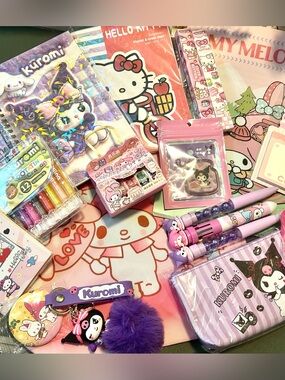 Sanrio- My Melody & Kuromi Stationary Accessory Set